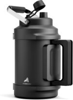 1 Gallon Insulated Water Bottle for Travel: 2-in-1 Straw Spout Lid, Dual Handle, Leakproof, Keep Cold 48H, 128oz Stainless Steel Water Jug for Gym, Biking, Road Trip, Work, Home, Picnic (Midnight) - Image 2