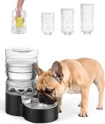 1.7 Gallon Automatic Dog Water Dispenser【Wide Mouth for Easy Hand-in Cleaning】【Removable Stainless Steel Bowl】, Gravity Refilling Large Capacity for Cats and Dogs, Multi-Pet Homes - Image 2