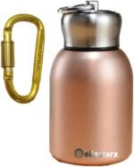 10oz Mini Vacuum Insulated Water Bottle - Small Stainless Steel Water Bottle Portable Leak-Proof Metal Sports Hot and Cold Water Bottle for Indoor and Outdoor (Gold, 10oz) - Image 2