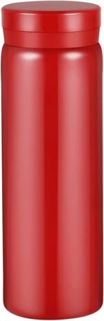 10oz Mini Water Bottle Stainless Steel Thermos Small Flask - Insulated Vacuum, Leak Proof, Keeps Drinks Hot/Cold - Ideal for Coffee, Tea, Water - Red - Image 2