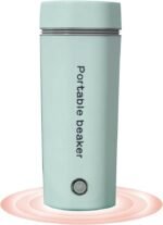 110V Electric Heated Travel Mug 350ML Smart Heating Water Bottle Leakage-free Portable Electric Kettles with 5 Minutes Fast Boiling/Anti-dry Protection for Coffee, Milk - Image 2