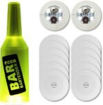 12Pcs LED Coaster, LED Sticker Lights, LED Bottle Lights Cup Holder Lights for Wine Liquor Bottle, Bottle Sparklers for Champagne, Party, Bar, Cold White - Image 2