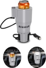 12V/24V Smart Temperature Control Travel Coffee Mug for Car/Truck,Electric Heated and Cooled Travel Cup, Stainless Steel Tumbler Smart Heating Cup,Keep Milk Warm Easily Washing Safe(Grey) - Image 2