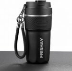 16 oz Stainless Steel Travel Mug – Double Wall Vacuum Insulated Coffee Cup – Leak-Proof Flip Lid – Hot & Cold Retention – Ceramic Inner Liner – BPA-Free Tumbler for Commuting, Office, Outdoor - Image 2