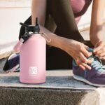 Insulated Water Bottle | Thickened Stainless Steel Vacuum Metal | Portable Sports Half Gallon Large Water Jug for Gym and Hiking with Straw, Carrier Bag, Handle Strap | BPA-Free 64 oz - Image 5