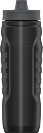 Under Armour Squeeze Water Bottles, 32 oz Water Bottles, Sideline Sports Water Bottle with Quick-Shot Lid, Quick & Easy Hydration, Gym Water Bottles, Squeeze Bottle, 1 32oz Bottle - Image 3