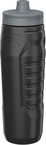 Under Armour Squeeze Water Bottles, 32 oz Water Bottles, Sideline Sports Water Bottle with Quick-Shot Lid, Quick & Easy Hydration, Gym Water Bottles, Squeeze Bottle, 1 32oz Bottle - Image 4