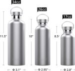 Triple Tree 26OZ Vacuum Insulated Stainless Steel Water Bottle, Double Wall Wide Mouth Lids Keeps beverage Hot or Cold Sweat Proof - Image 3