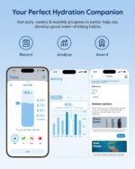 BOOST Smart Water Bottle with Reminder & Tracker, Double Wall Vacuum Insulated Bottles Stainless Steel, 32oz BPA-Free Wide Mouth for Gym, Office, School, Ideal Gift for Christmas, New Year - Image 4