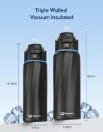 BOOST Smart Water Bottle with Reminder & Tracker, Double Wall Vacuum Insulated Bottles Stainless Steel, 32oz BPA-Free Wide Mouth for Gym, Office, School, Ideal Gift for Christmas, New Year - Image 5