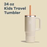 Hydro Flask Kids 24 Oz Travel Tumbler with Handle, Lid and Straw for School - Insulated Stainless Steel in Koala Gray - Image 4