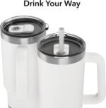 Hidrate Spark PRO 2 – Smart Tumbler with Drink Reminders & Water Tracking, Great Holiday Gift for New Year Resolutions – 30oz – Syncs with Apple Health, Fitbit, Smart Rings & Watches - White - Image 5