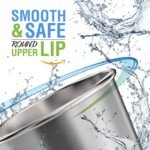 Stainless Steel Pint Cups Water Tumblers 16 oz - Unbreakable, BPA Free, Stackable Premium Quality 18/18 Metal Drinking glasses for Home & Outdoor Activities, Picnic, Travel & Camping (4-Pack) - Image 4