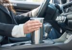 SUNWILL Travel Coffee Tumbler 20 oz, Stainless Steel Mug with Lid, Insulated Cup for Water, Tea, Hot and Cold Drinks, Silver - Image 5