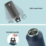 BJPKPK Half Gallon Water Bottle Insulated, Dishwasher Safe 64 oz Water Bottle with Handle, Leakproof BPA Free Thermal Flasks, Large Metal Jug for Sports, Stainless Steel Primary Color - Image 5