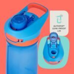 Contigo Jessie Kids Water Bottle Leak-Proof Lid 14oz Dishwasher-Safe Fits Most Cup Holders 2-Pack Blue Poppy/Coral & Amethyst/Jade - Image 3