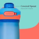 Contigo Jessie Kids Water Bottle Leak-Proof Lid 14oz Dishwasher-Safe Fits Most Cup Holders 2-Pack Blue Poppy/Coral & Amethyst/Jade - Image 5