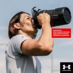 Under Armour Half Gallon Water Bottle Insulated, 64oz Insulated Water Bottle with Handle, Fence Hook, Leak Resistant, for Baseball, Football & More, Black/Black - Image 5