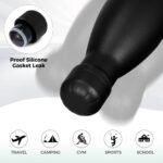 Volhoply 17oz Insulated Stainless Steel Water Bottle, Double Wall Vacuum Flask, Keeps Cold 24h & Hot 12h, Available in Packs of 1, 4, or 8（Black,1 Pack) - Image 4