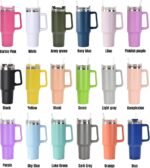 Personalized Tumbler With Handle-Custom 40oz Travel Cup With Lid And Straw-Laser Engraved With Name,Logo,Text,Image-Personalized Gifts For Mom,Dad,Birthday - Image 6