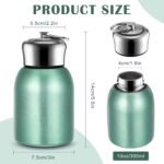 Mifoci 1 Pcs 10oz Mini Water Bottles Stainless Steel Slim Insulated Thermal for Hot Cold Drink Thermal Small Vacuum Portable Water Bottle for Women Gifts Travel Camping Hiking (Matte Green) - Image 3
