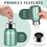 Mifoci 1 Pcs 10oz Mini Water Bottles Stainless Steel Slim Insulated Thermal for Hot Cold Drink Thermal Small Vacuum Portable Water Bottle for Women Gifts Travel Camping Hiking (Matte Green) - Image 4