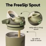 Owala FreeSip Sway Insulated Stainless Steel Water Bottle with Two-Way Spout, Built-In Straw and Bucket Handle, Made for Travel, School, and Sports, 30oz, BPA Free, Leak Proof, Off Road - Image 3