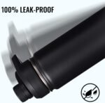 24 oz Insulated Water Bottle with Handle, 304 Stainless Steel Water Bottles with Wide Mouth, Double Wall Vacuum Sports Water Bottle, BPA Free, Keep Cold and Hot, Black - Image 5