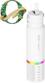 LitFlask Smart Water Bottle, Ultra Premium Bluetooth Speaker, Portable Charging, 20oz Stainless Steel. Oprah’s Favorite Things 2024 - Image 4