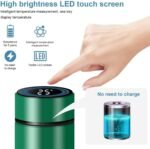 Smart Water Bottle Stainless Steel Vacuum Flask,Travel Mug with Smart LCD Touch Screen, Keep Hot Or Cold, Car Portable Travel Tea Coffee Vacuum Thermo Cup,Insulated Water Bottle (Green) - Image 4