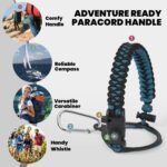 Insulated Water Bottle 64 oz, Triple Wall Vacuum Stainless Steel (Cold for 48 Hrs), Leak Proof & Non-BPA, Half Gallon Water Flask Jug with Paracord Handle & Straw Spout Lids - Image 5
