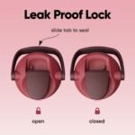 Owala FreeSip Sway Insulated Stainless Steel Water Bottle with Two-Way Spout, Built-In Straw and Bucket Handle, Made for Travel, School, and Sports, 40oz, BPA Free, Leak Proof, Black Cherry - Image 4