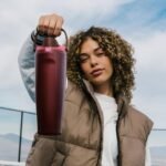 Owala FreeSip Sway Insulated Stainless Steel Water Bottle with Two-Way Spout, Built-In Straw and Bucket Handle, Made for Travel, School, and Sports, 40oz, BPA Free, Leak Proof, Black Cherry - Image 5