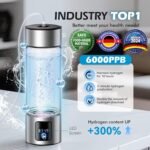 Upgrade 3-in-1 Hydrogen Water Bottle Generator with Display - Industry TOP - 24-Hour Hydrogen Lock | 0 Chlorine & 0 Ozone | 100% Leak-Proof Seal, for Sports and Fitness,with Hydrogen Straw - Image 3