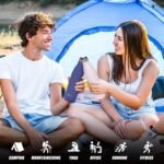 WATERSY Stainless Steel water bottles,17oz/500ml Insulated Water Bottles,Deep Blue metal water bottle Keeps Drink Cold and Hot,BPA Free kids water bottles for School,Gym,Travel,Sports - Image 6