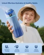 BOOST Smart Water Bottle with Reminder & Tracker, 16oz Kids Water Bottle for School, DIY Refrigerator Magnets, BPA-Free Vacuum Insulated Stainless Steel, Ideal Gift for Christmas, New Year - Image 3