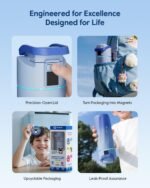 BOOST Smart Water Bottle with Reminder & Tracker, 16oz Kids Water Bottle for School, DIY Refrigerator Magnets, BPA-Free Vacuum Insulated Stainless Steel, Ideal Gift for Christmas, New Year - Image 4