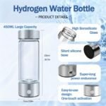 Hydrogen Water Bottle Generator,High-Concentration Hydrogen Water Maker,Up to 4000 PPB, with SPE/PEM Technology,Portable USB Rechargeable for Home Office Travel Fitness Drinking - Image 6