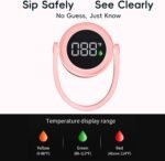 Insulated Water Bottle 25 oz with Smart Temperature Display Lid, Vacuum Stainless Steel Water Bottle for Sports and Travel (Cold for 24 Hrs), Leak-Proof (Pink) - Image 4