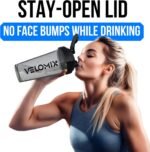 VELOMIX -2 Pack- 28 oz Protein Shaker Bottles for Protein Mixes - 2x Wire Whisk | Leak Proof Shaker Cups for Protein Shakes | Protein Shaker Bottle Pack (Black/Transparent) - Image 8
