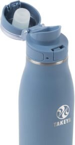 Takeya Traveler Leakproof Coffee Mug - Carrying Loop - Insulated Drinkware for Everyday Use - Durable & Portable with Spill-Proof Design - 17 oz, Bluestone - Image 3