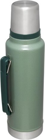 Stanley Classic Legendary Vacuum Bottle 1.5 qt | Wide Mouth with Leakproof Cup Lid | Keep Drinks Hot or Cold | Packable for Travel | Insulated Stainless Steel Thermos | BPA-Free | Hammertone Green - Image 3