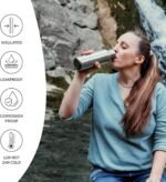 Bambaw Insulated Water Bottle 24oz | Stainless Steel Water Bottle | Insulated Water Bottles | Travel Water Bottle | Metal Water Bottle | Large Water Bottle | Reusable Water Bottle 750 ml - Image 4