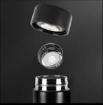 Smart stainless steel water bottle, 500ML at the best price, led temperature reader, double wall, modern, sandy, excellent steel quality (BLACK) - Image 3