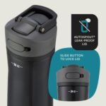 Contigo Ashland 2.0 Water Bottle with AUTOSPOUT Lid 24oz. Licorice - Image 3