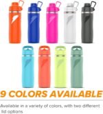 Gatorade 'Overtime' 22oz Stainless Steel Water Bottle, Twist Cap, Grey - Image 8