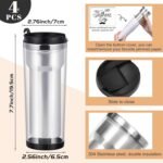 Lallisa 2 Pcs Photo Travel Mug with Picture Customized Tumblers Valentine's Day Personalized Photo Stainless Steel Tumbler Insert Double Wall Mug for Galentines Birthday Gift (classic, 12 oz) - Image 3