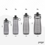 Pogo BPA-Free Tritan Plastic Water Bottle with Chug Lid, 32 Oz, Grey - Image 4