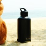 OLDLEY 64 oz Insulated Water Bottle With Straw, Stainless Steel Sports Water Cup Flask with 3 Lids(Straw, Spout and Handle Lid) Double Walled Travel Thermal Canteen Mug,Black - Image 3