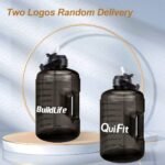 QuiFit 1 Gallon Water Bottle - with Straw & Motivational Time Marker Leak-Proof BPA Free Reusable Gym Sports Outdoor Large(128OZ/73OZ) Capacity Water Jug - Image 3